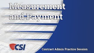 Intro to Construction Contract Administration  Chapter 11 Part 1 Measurement [upl. by Hafital]