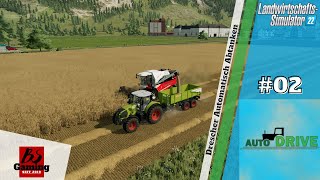 LS22 AutoDrive 02 Drescher Automatisch Abtanken [upl. by Perkoff]