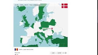 Europe All Countries Speedrun  Seterra 0055114 [upl. by Danaher]