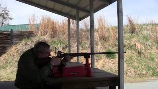 Shooting the Pedersoli Sharps 1874 5070 smokeless load [upl. by Llerrehs]