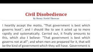 Civil Disobedience By Henry David Thoreau  Part1  বাংলা লেকচার  Bangla Lecture [upl. by Aehsat]