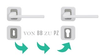 Profilzylinder PZ Schloss Einbau  Umbau von BB zu PZ  Zimmertüren OCHS [upl. by Wylen7]