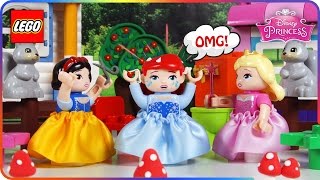 ♥ LEGO Disney Princess Ariel BUBBLE GUM IN HAIR Funny StopMotion Movie For Kids [upl. by Shaylyn]