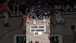 Kyle Kuzma dropped Ben Simmons but 😅 Shorts [upl. by Eardnoed]