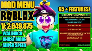 ROBLOX MOD MENU V2649875 SAIU NOVA ATUALIZAÇÃO DOWNLOAD [upl. by Teyut]