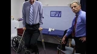 How to sit to stand with the aid of crutches [upl. by Einad]