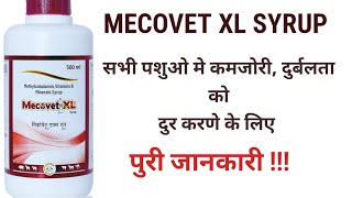 Mecovet  Xl Syrup  Methylcobalamin Vitamins And Minerals Syrup  How To Use [upl. by Noslrac142]