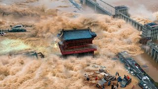 China Again Millions Tons Of Water Invade The City Flooding In Hubei [upl. by Atiuqal]