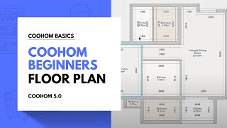 Coohom Tutorial 01 Floor plan [upl. by Ferretti]