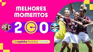 2º Rodada da Copinha Feminina 2024  Ferroviária 2 X 0 Grêmio [upl. by Nasus203]