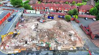 Part 3 Demolition Day on Flats and Shops in Union Street Tipton [upl. by Jonie]