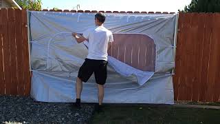 10 Canopy SUNSHADE SIDE WALLS REVIEW  Transform your canopy into a tent [upl. by Illona397]