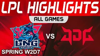 LNG vs JDG Highlights ALL GAMES LPL Spring Split 2024 LNG Esports vs JD Gaming by Onivia [upl. by Rednael]