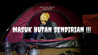 SOLO CAMPING  TEMPAT CAMPING PALING SEPI   API UNGGUN DAN SUARA HUTAN [upl. by Brey]