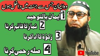 Wo iman jis se musalman janat men dakhil ho sakta he Amal zaroori hehafizmunirahmad026 [upl. by Scrivenor]