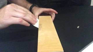 How to apply diamond paste to a leather strop [upl. by Behlke]