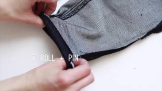 how to hem your jeans  turn skinny jeans into cigarette style [upl. by Ethelstan]