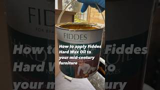 How to apply Hard Wax Oil to your mid century furniture midcenturymodern furniturerestoration [upl. by Ardnasil]