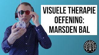 Visuele training Marsden bal scheel kijken strabisme lui oog amblyopie nystagmus [upl. by Zeuqcaj]