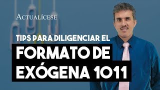 Novedades en la presentación del formato 1011 de exógena [upl. by Nos]