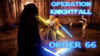 STAR WARS Battlefront II  Operation Knightfall  Order 66  Remastered [upl. by Mitch]