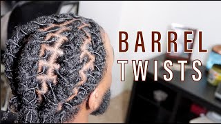 RETWIST amp STYLE ON BABY LOCS  Barrel Twists [upl. by Ikila838]