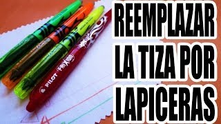 Reemplazar la tiza sastre por lapiceras y marcadores [upl. by Ylellan]