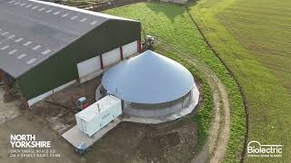 Biolectric farm scale AD installation on a North Yorkshire Dairy Farm [upl. by Cheston]