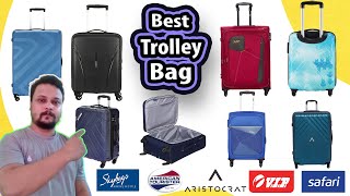 Top 10 Best Trolley Bag In India under 3000  Skybags American Tourister Safari VIP Aristocrat [upl. by Enimzaj]