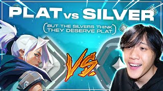 I hosted a SILVER vs PLATINUM Tournament Valorant [upl. by Painter]