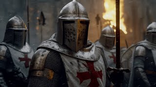 Crusaders Chanting in a Holy March  Deus Miserere  Knights Templar Hymn [upl. by Ranson]