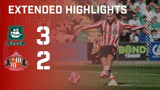 Extended Highlights  Plymouth Argyle 3  2 Sunderland AFC [upl. by Ricki]