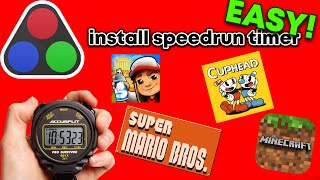 How To Install A Speedrun Timer For Games Live Split [upl. by Nnylecyoj179]