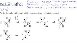 How To Identify Enantiomers Diastereomers And Identical Molecules With Examples [upl. by Mariette]