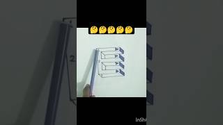 How is this possible🤔😱🔥📈 iqboostiqtutorialiqtrickiq🤗 3ddrawingshortsfeedviralvideoplease🙏 [upl. by Ahsotan]