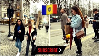 🇲🇩4k MOLDAVIAN WOMEN are STUNNINGWalking in the center of ChisinauRepublic of MoldovaApril 2022 [upl. by Nameerf379]