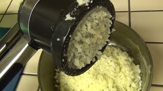 OXO Good Grips Adjustable Potato Ricer Review [upl. by Ahsitauq]