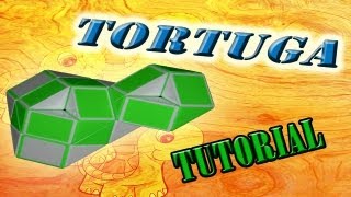 Como hacer Una Tortuga con Rubik SnakeSerpienteTwist Rubik´s [upl. by Kruger]