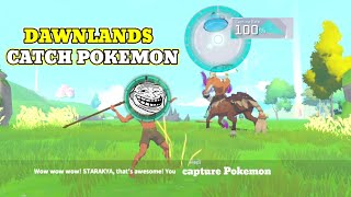 How to catch Pokemon in dawnlands  dawnlands gameplay Pokemon [upl. by Armat100]