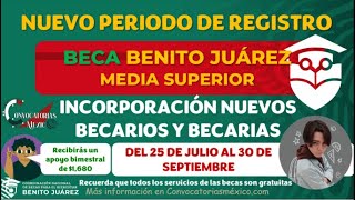 ¡Excelente Noticia INCORPORACIÓN Nuevo Ingreso becaria o becario Beca Benito Juárez 2022 [upl. by Munford]