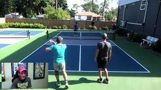 Pickleball Action with 45 Players Game 4 Brian Michael Jeremy Rashid [upl. by Akahs]