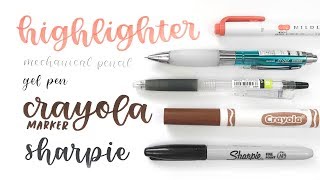 how to letter with everyday school supplies ⭐ a calligraphy guide [upl. by Max]