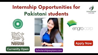 Internships for Pakistani StudentsNestle InternshipEngro InternshipAKU InternshipHow to apply [upl. by Kcirdot947]