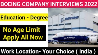 Boeing Company Jobs  Boeing Recruitment 2022  Boeing Interview jobs  Boeing Hiring Freshers  BE [upl. by Ggerc]