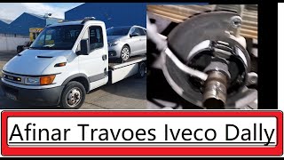 Travoes Iveco Dally Substituiçao de calços discos e afinar travao de mao [upl. by Fisuoy]