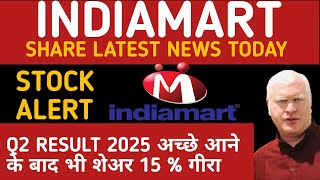 IndiaMart Share Latest News Today 💥IndiaMART Share News 💥Indiamart Stock News [upl. by Brittney]