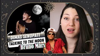 Dimas Senopati  Talking To The Moon Acoustic Cover SkyChild REACTION [upl. by Fem172]