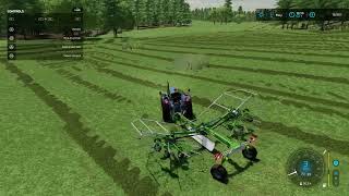 Windrowing grass ep 12  The Pioneer Challenge  MilkThatHen [upl. by Haggerty]