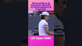 Navratilova amp Sanchez Vicario vs Kournikova amp Capriati US Open 2000 Shorts [upl. by Ahtar]