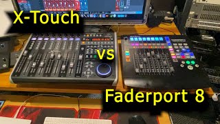 Presonus Faderport 8 vs Behringer XTouchFaders noise and size [upl. by Hosfmann810]